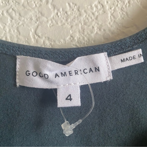 Good American Lounge Scoop Top Orion Blue Size 4 - Picture 3 of 6